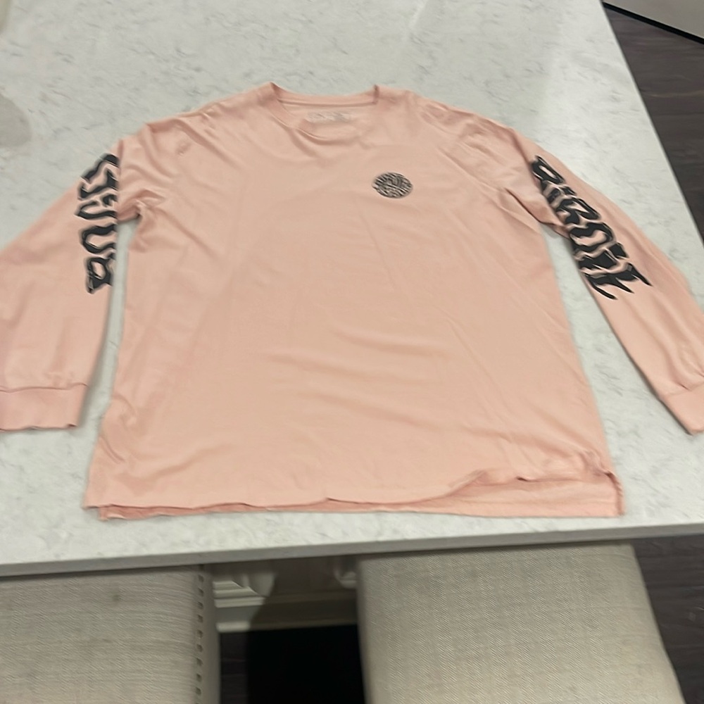 Birds of condor L/S tee XXL light pink "Birdie/bogey yin yang" great condition